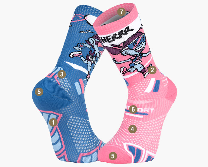 Trail Ultra High Collector DBDB Socks finisher